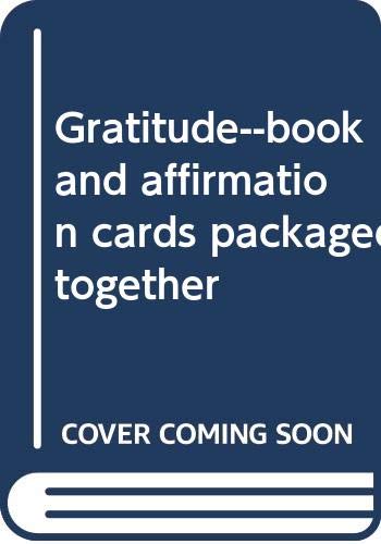 Gratitude--book and affirmation cards packaged together Cover