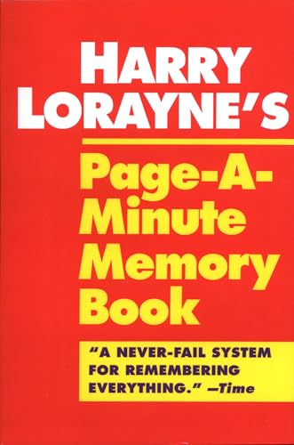 Harry Lorayne's Page-a-minute memory book Cover