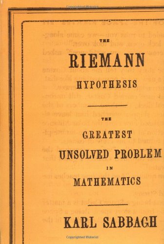 The Riemann hypothesis Cover