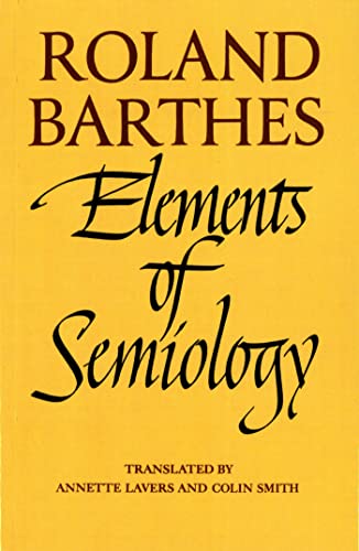 Elements of semiology Cover