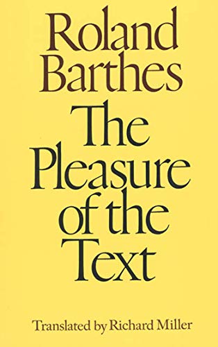 The pleasure of the text Cover