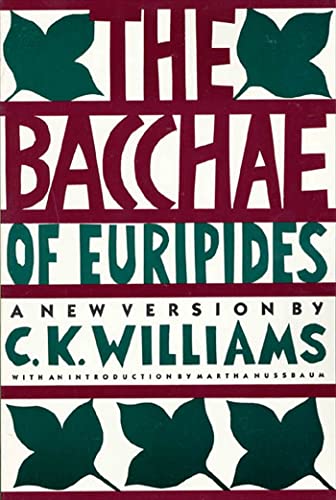 The Bacchae of Euripides Cover