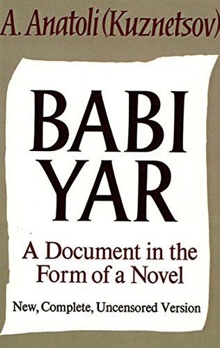 Babi Yar Cover