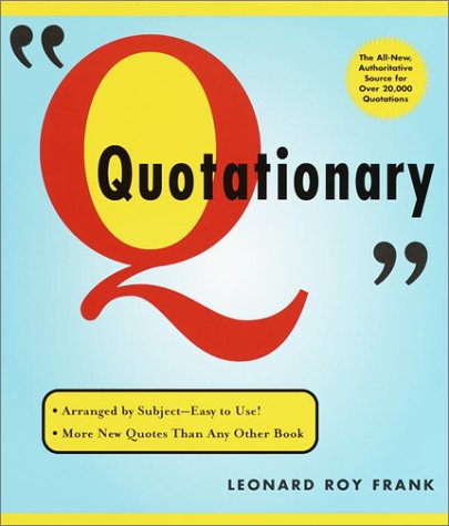 Random House Webster's quotationary Cover