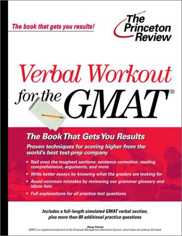 GMAT verbal workout Cover