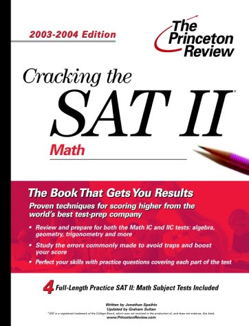 Cracking the SAT II Cover