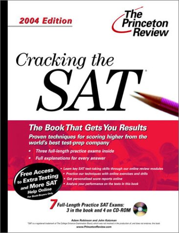 Cracking the SAT with Sample Tests on CD-ROM, 2004 Edition (College Test Prep) Cover