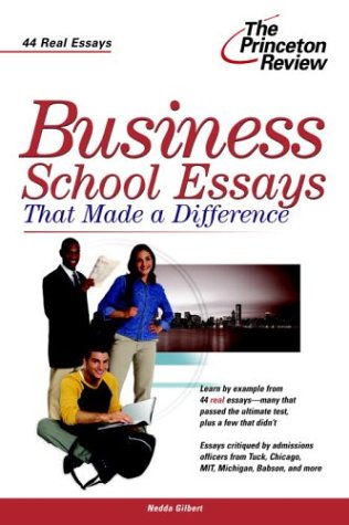 Business school essays that made a difference Cover