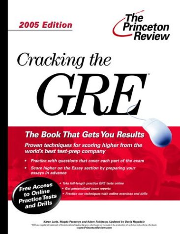 Cracking the GRE Cover