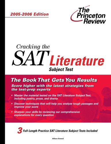 Cracking the SAT literature subject test Cover