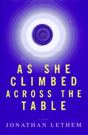 As she climbed across the table Cover