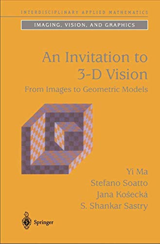 An invitation to 3-D vision Cover