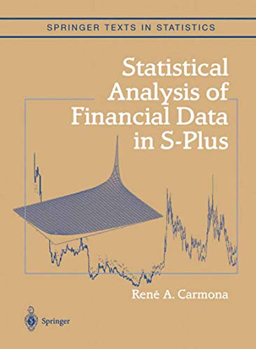 Statistical Analysis of Financial Data in S-PLUS Cover