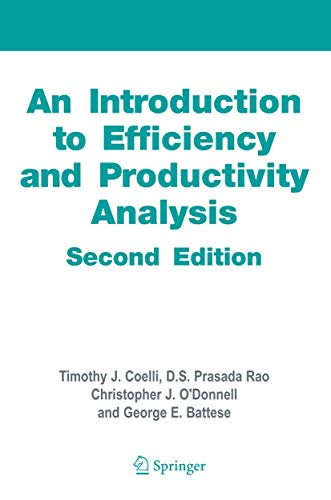 An Introduction to Efficiency and Productivity Analysis, 2nd Edition Cover