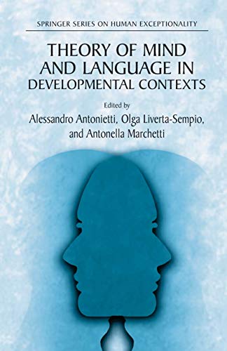 Theory of Mind and Language in Developmental Contexts (The Springer Series on Human Exceptionality) Cover