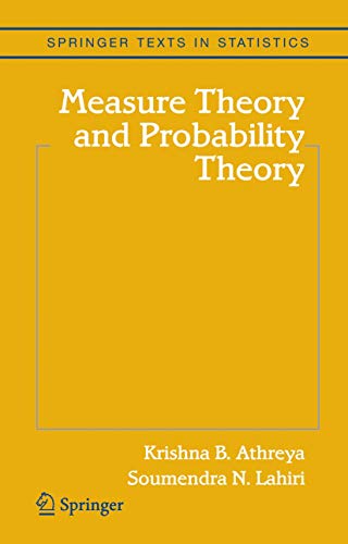 Measure Theory and Probability Theory (Springer Texts in Statistics) Cover