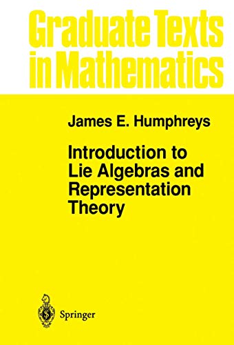Introduction to Lie algebras and representation theory Cover