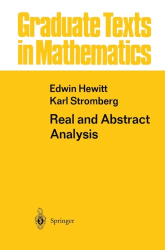 Real and abstract analysis Cover