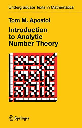 Introduction to analytic number theory Cover