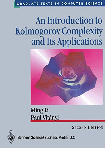 An introduction to Kolmogorov complexity and its applications Cover
