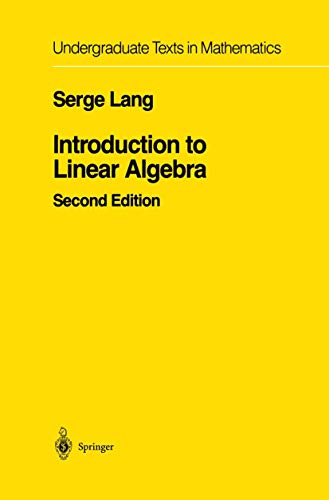 Introduction to linear algebra Cover