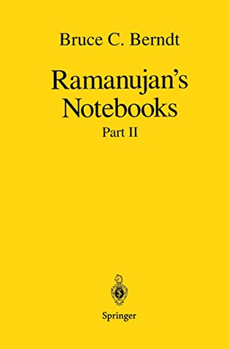 Ramanujan's notebooks vol.1,2,3 Cover