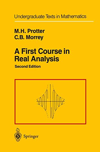 A first course in real analysis Cover