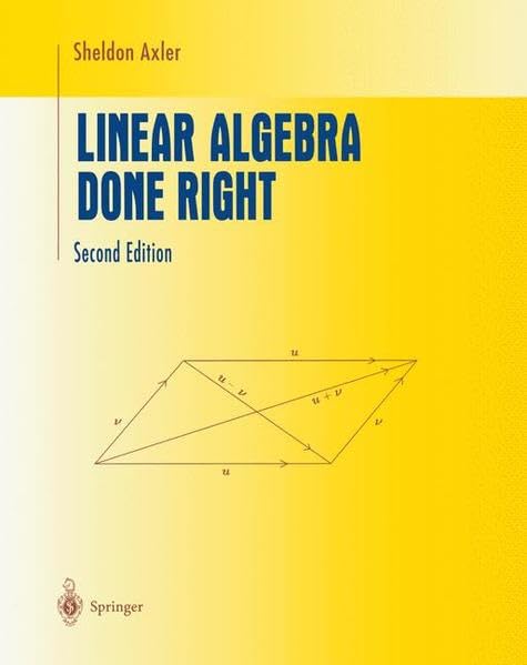 Linear algebra done right Cover