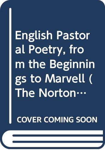 English pastoral poetry, from the beginnings to Marvell. Cover