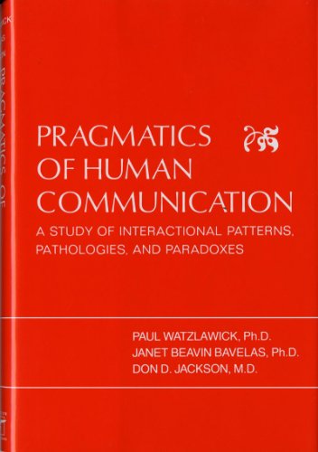 Pragmatics of human communication Cover