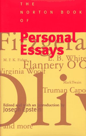 The Norton book of personal essays Cover
