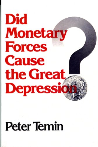 Did monetary forces cause the Great Depression? Cover