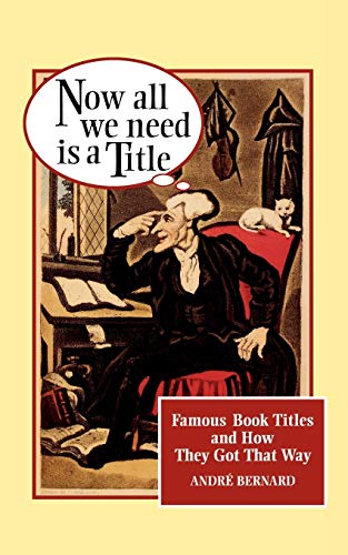 Now All We Need Is a Title Cover