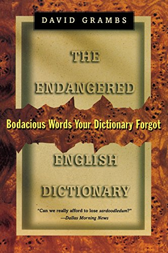 The Endangered English Dictionary Cover