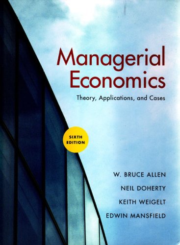 Managerial economics Cover