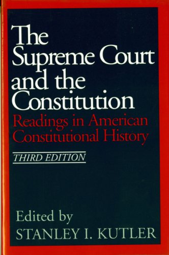 The Supreme Court and the Constitution Cover