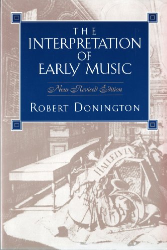 The interpretation of early music Cover