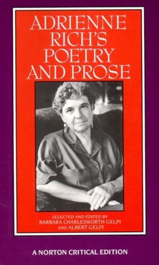 Adrienne Rich's poetry and prose Cover