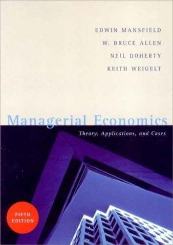 Managerial Economics (5th Edition) Cover