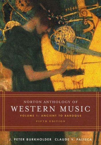 Norton Anthology of Western Music: Volume 1 Cover