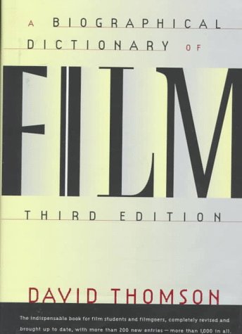 A biographical dictionary of film Cover