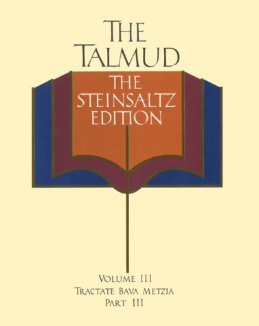 The Talmud vol. 3: The Steinsaltz Edition  Cover
