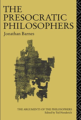 The Presocratic philosophers. Cover