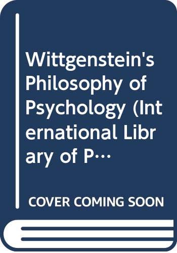Wittgenstein's philosophy of psychology Cover