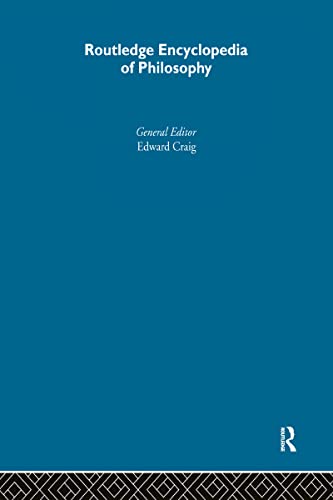 Routledge encyclopedia of philosophy Cover