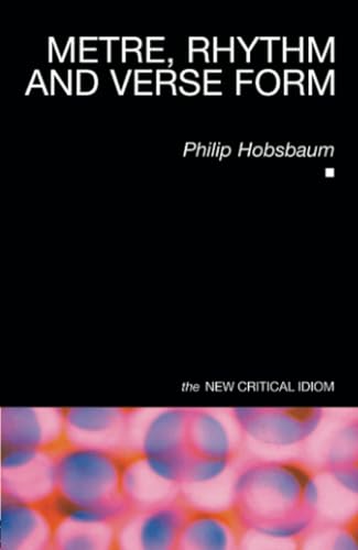 Metre, rhythm, and verse form Cover
