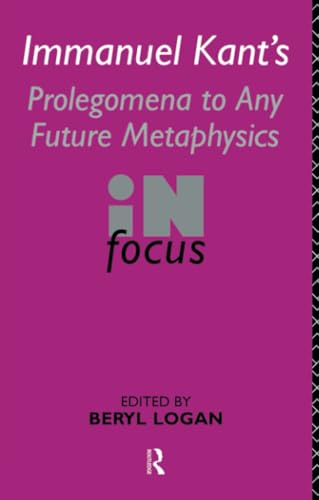 Immanuel Kant's Prolegomena to any future metaphysics Cover
