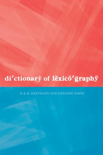 Dictionary of lexicography Cover