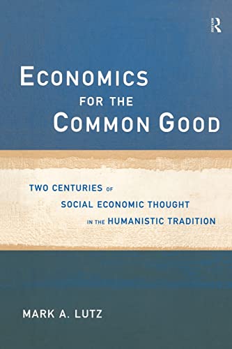 Economics for the common good Cover