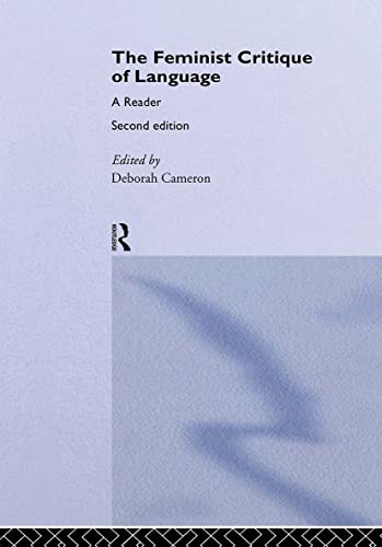 The feminist critique of language Cover